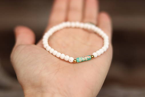 Náramok láva a jaspis regalit