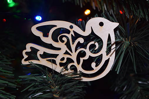 Dekorácie - Drevená vianočná ozdoba na ďalšie tvorenie 1 - 17895334_