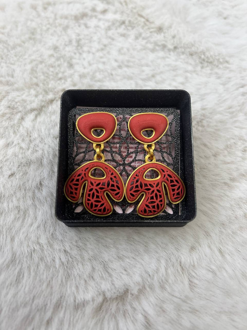 Náušnice z 3D tlačiarne (N055)