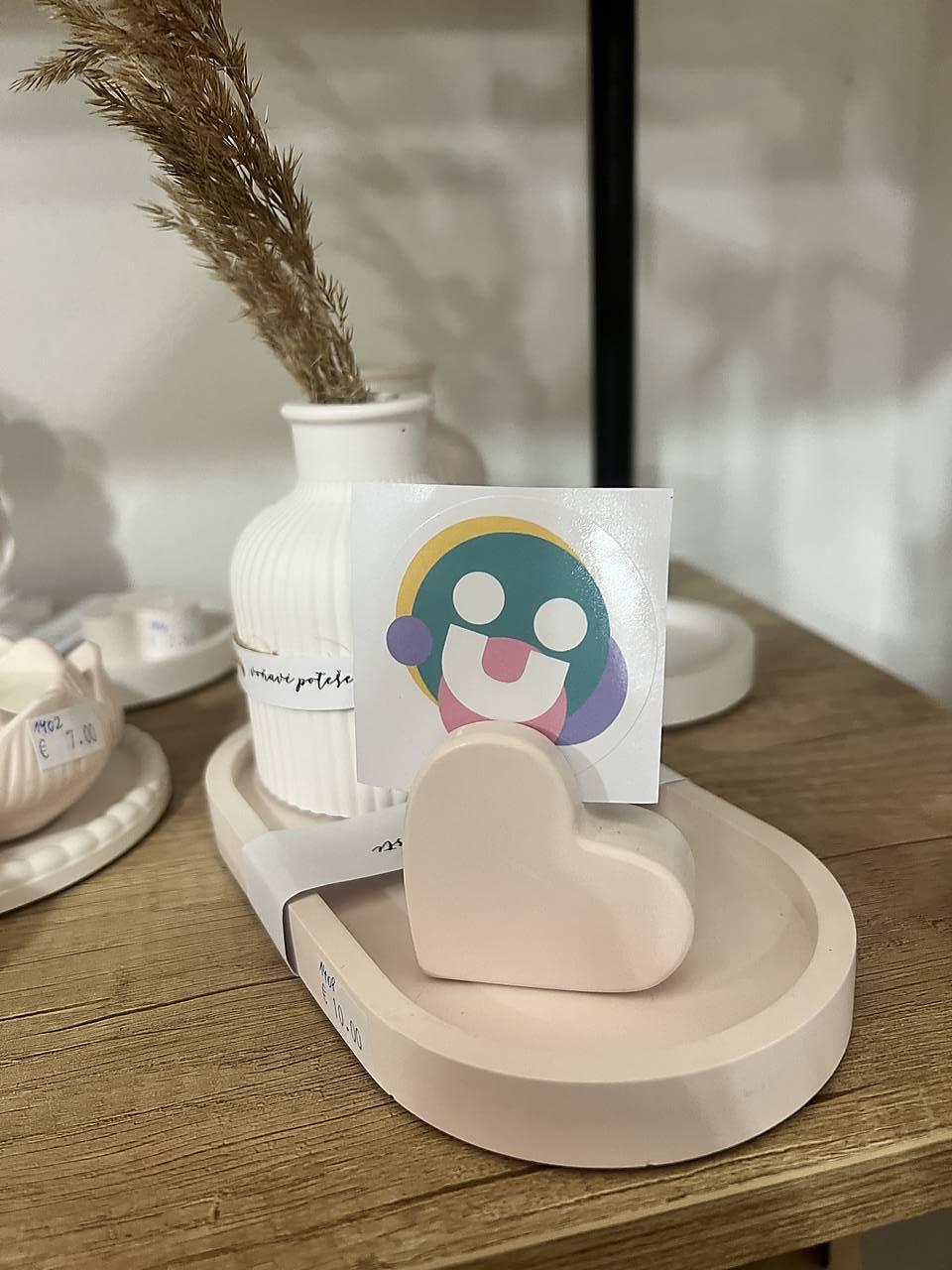 Sojová sviečka/tácka, miska z jesmonitu, dekorácia (Stojanček na fotku 1416)