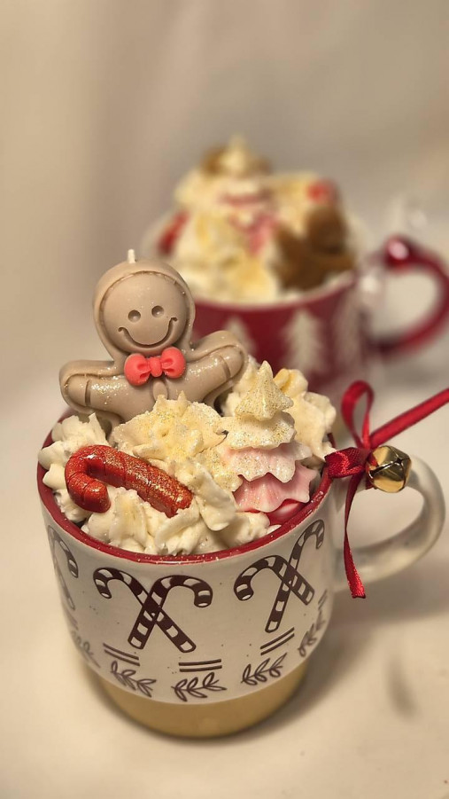 Sójová sviečka v hrnčeku - Perníček