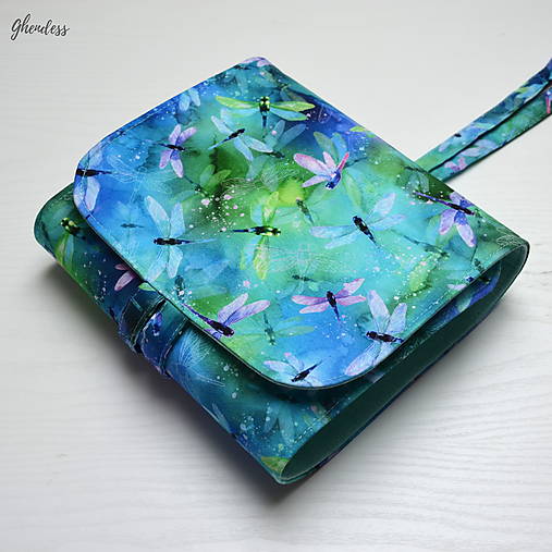 Taštičky - Pastelkovník - Vážky/tyrkys 36+1 - 17897604_