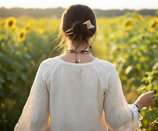 Ozdoby do vlasov - Boho spona do vlasov - 17898437_