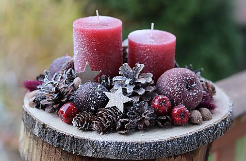 Dekorácie - Vianočný svietnik - 17897032_