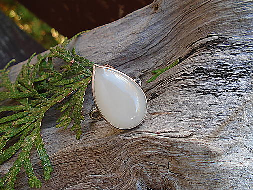 Strieborny prsteň Ag925 Mesačný kameň