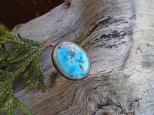 Strieborny prsteň Ag925 Tyrkys