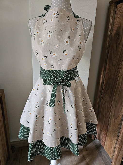 Iné oblečenie - Retro zástera/dvojitá sukňa Margaréty - 17897618_