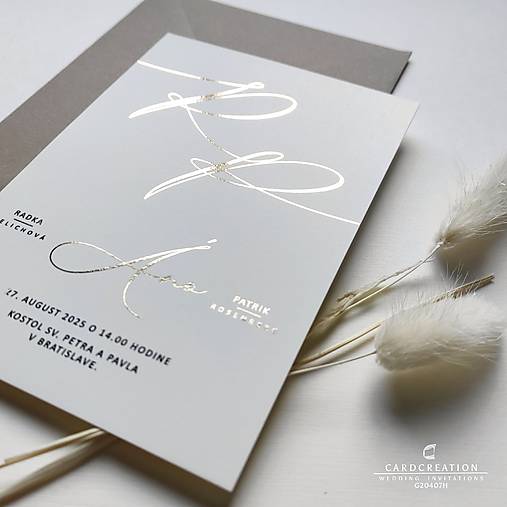 Svadobné oznámenie G20407H