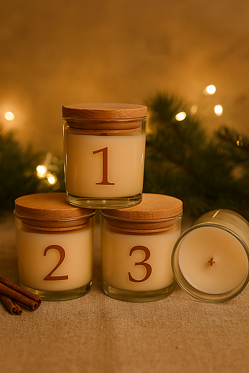 Sójové adventné sviečky 1 - 4