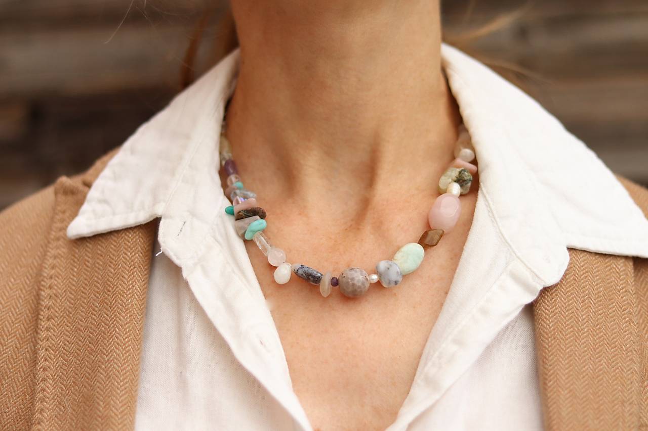 Náhrdelník mix s retiazkou