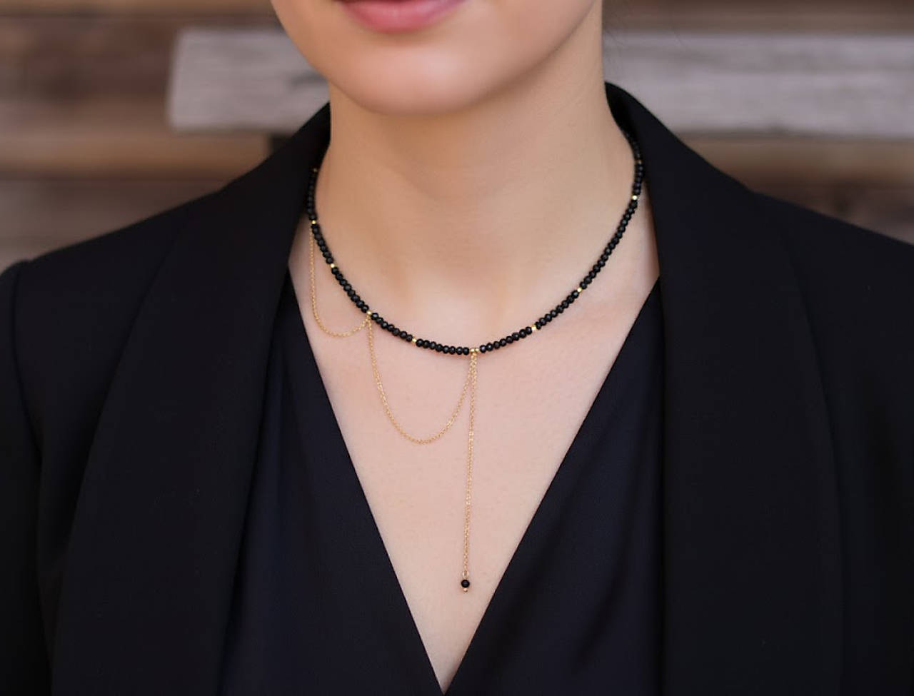 Náhrdelník choker spinel
