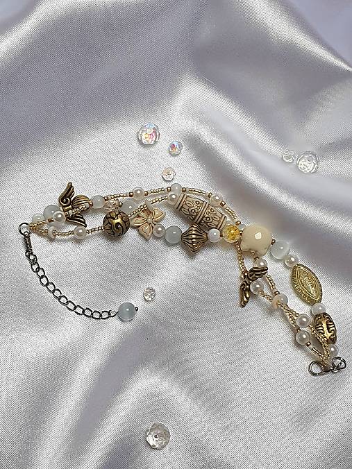 Trio náramok s mesačným kameňom