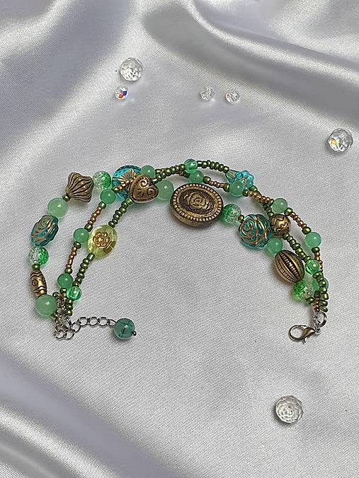 Trio náramok s avanturínom