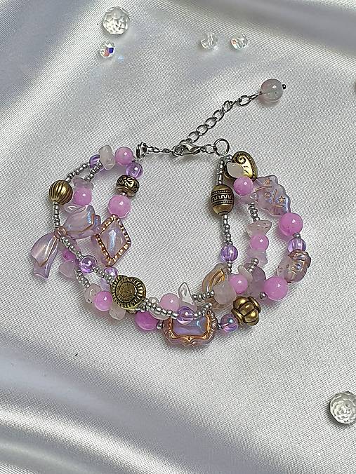 Trio náramok s levanduľovým ametystom