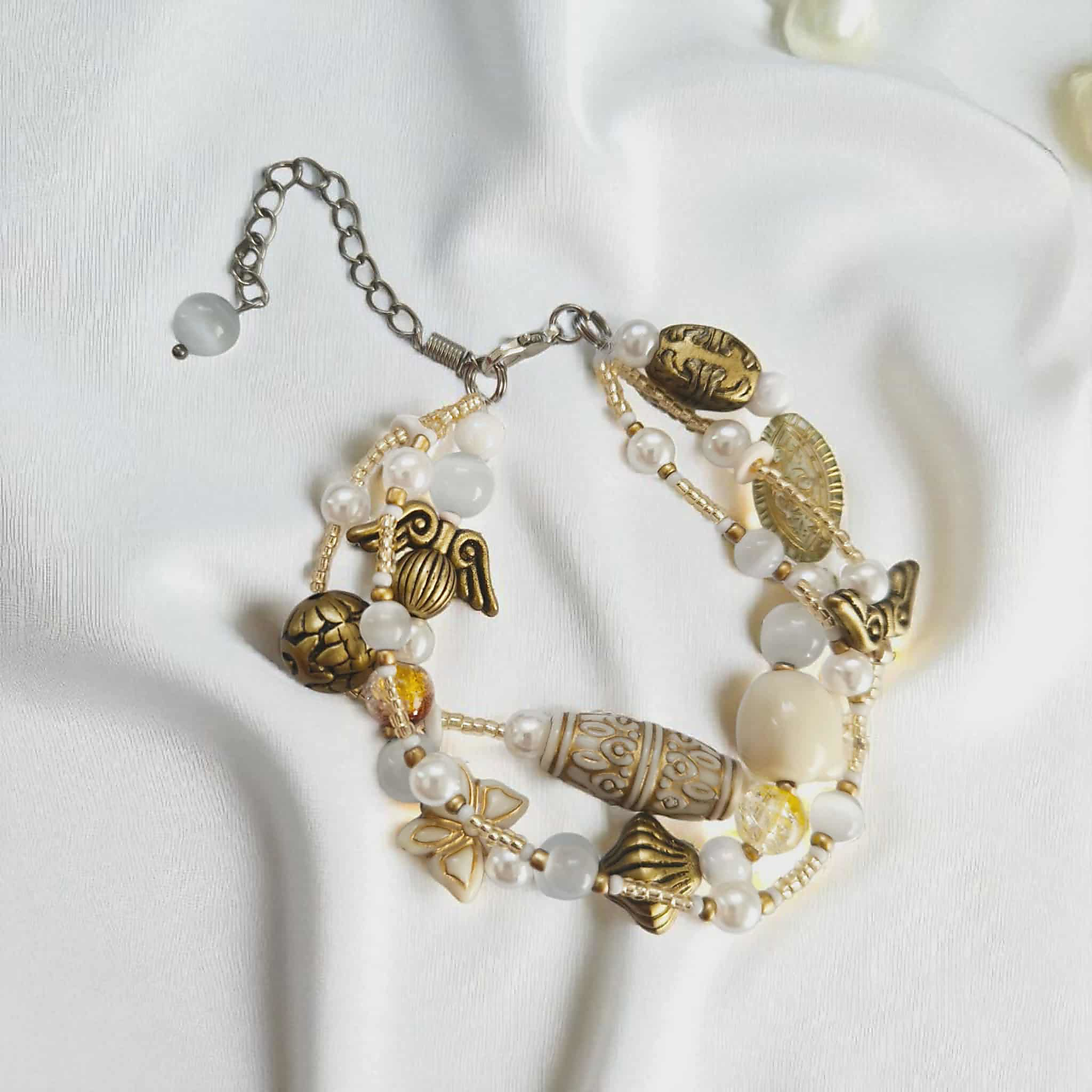 Trio náramok s mesačným kameňom