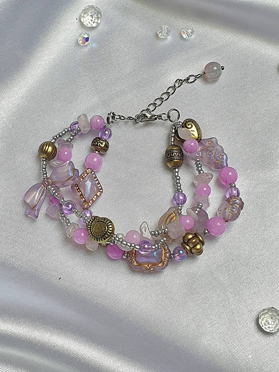 Trio náramok s levanduľovým ametystom