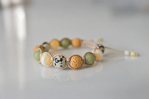 Náramky - Safari shamballa náramok - 17899646_