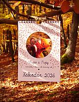  - nástenný KALENDÁR 2026: "Pupo a Pupy", zverúšiky z lesa a ich čarovný rok - 17903020_