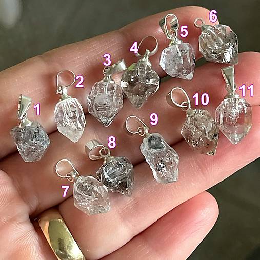 Herkimer Diamond Pendant / Prívesok Herkimer diamant P110a