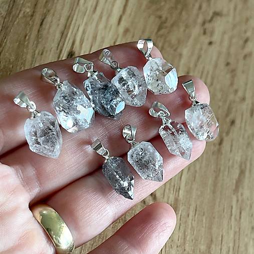 Herkimer Diamond Pendant / Prívesok Herkimer diamant P110