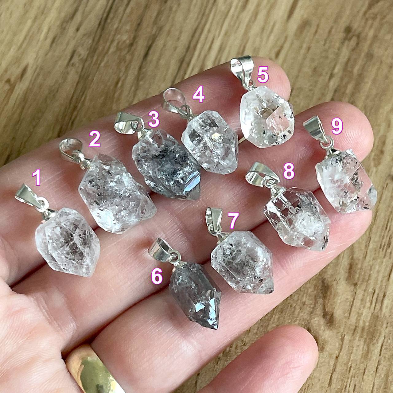 Herkimer Diamond Pendant / Prívesok Herkimer diamant P110