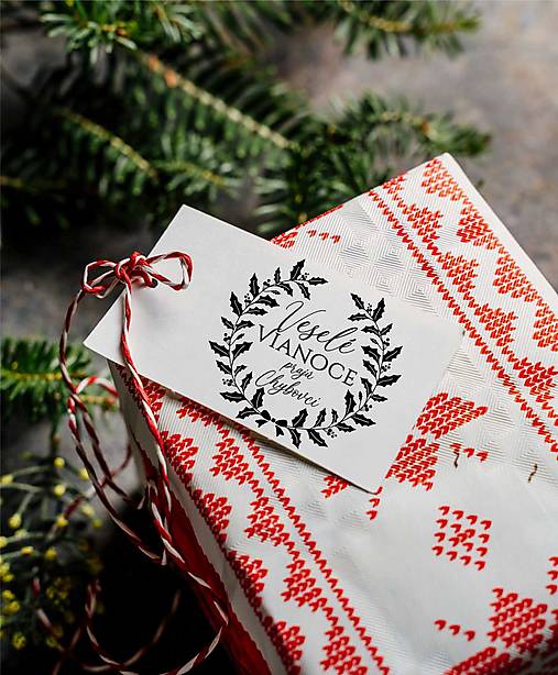 Úložné priestory & Organizácia - Pečiatka Veselé Vianoce 30 - 17901444_