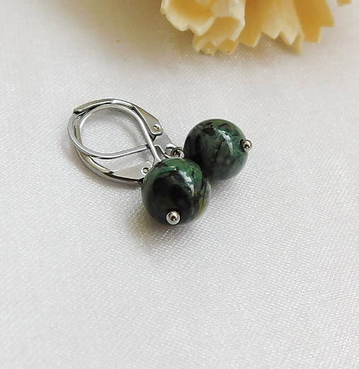 Náušnice - Jaspis kambaba - 17901908_