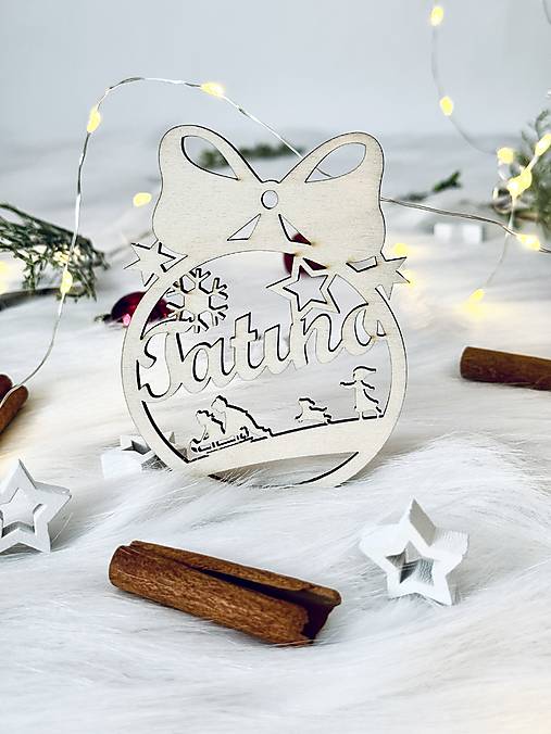 Dekorácie - Vianočné gule s menom - 17901792_