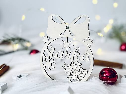 Dekorácie - Vianočné gule s menom - 17902068_