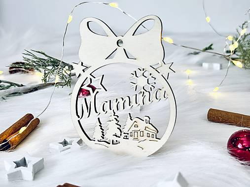 Dekorácie - Vianočné gule s menom - 17902071_