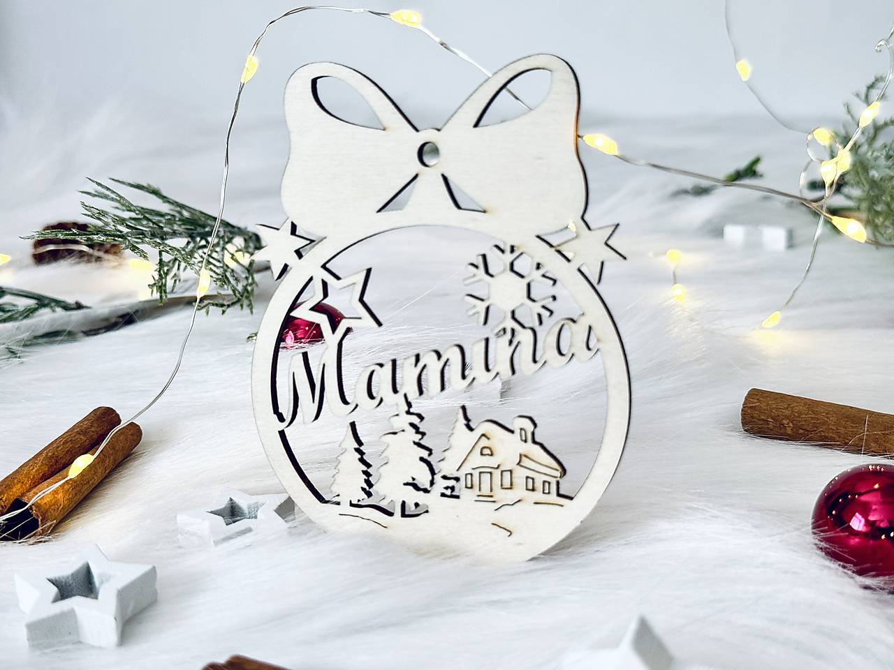 Dekorácie - Vianočné gule s menom - 17902071_