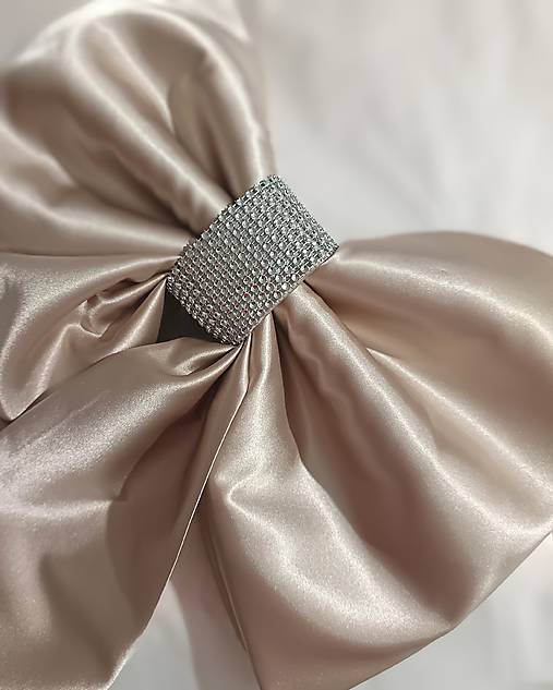 Dekorácie - Šampanská mašľa vianočná - na stromček, dvere - dekorácia - 17902984_