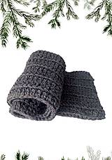 Šály a nákrčníky - GENTLEMAN - pánsky šál  tmavošedý - 17900994_