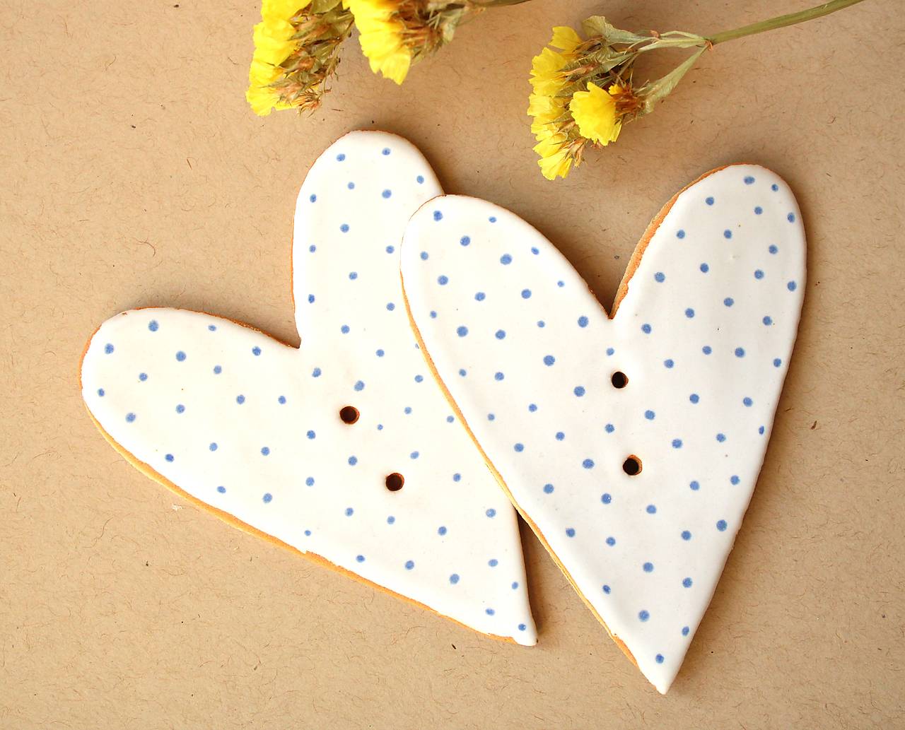 Keramické srdiečka na tvorenie