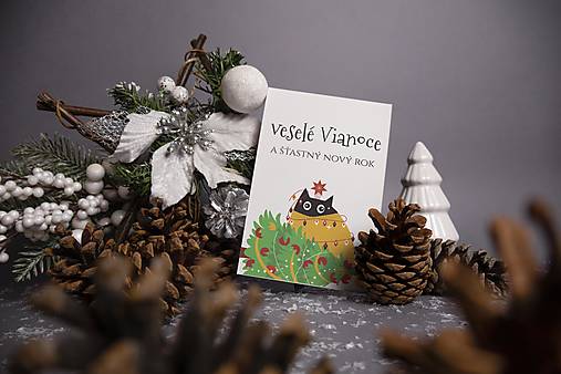 Papiernictvo - Humorná vianočná pohľadnica - A5 - 17903042_