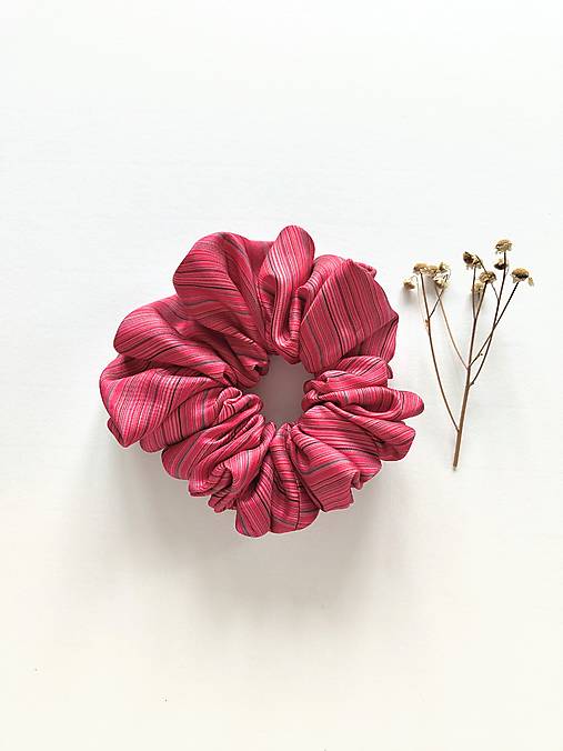 Basic MAXI scrunchie (Ružová)