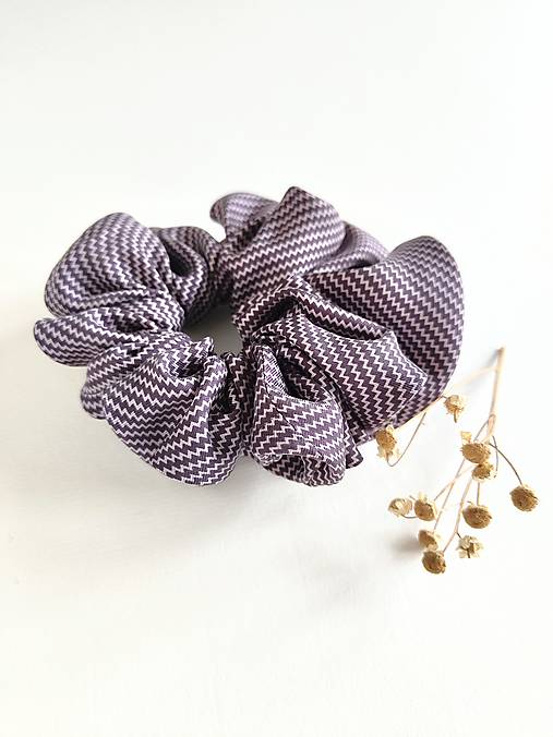 Basic MAXI scrunchie (Fialová)