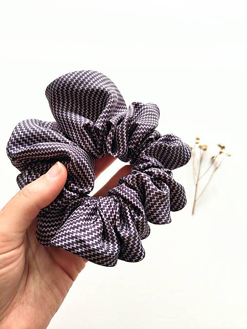 Basic MAXI scrunchie (Fialová)