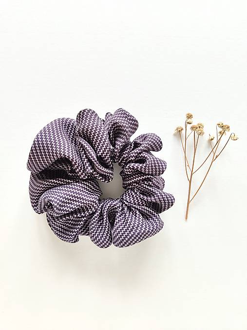 Basic MAXI scrunchie (Fialová)