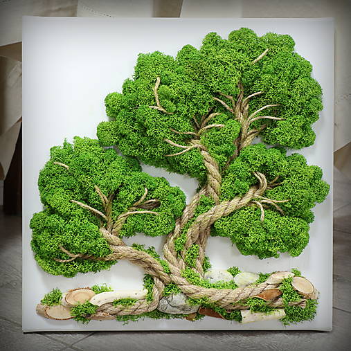 Machový obraz Strom (40x40 cm)