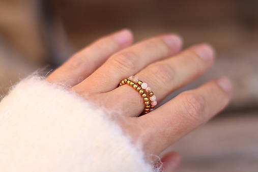 DUO sada prsteňov - opál, hematit