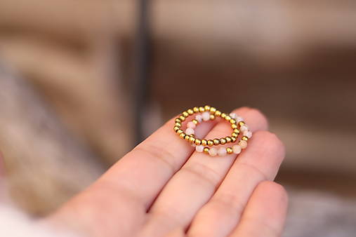 DUO sada prsteňov - opál, hematit