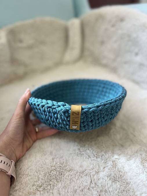 Háčkovaný vianočný košík  (Jelenček - 98KZ)