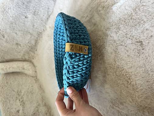 Háčkovaný vianočný košík  (Jelenček - 98KZ)