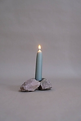 Sviečky - Cónic mini 2ks | Sviečky zo včelieho vosku (Modrá) - 17900639_