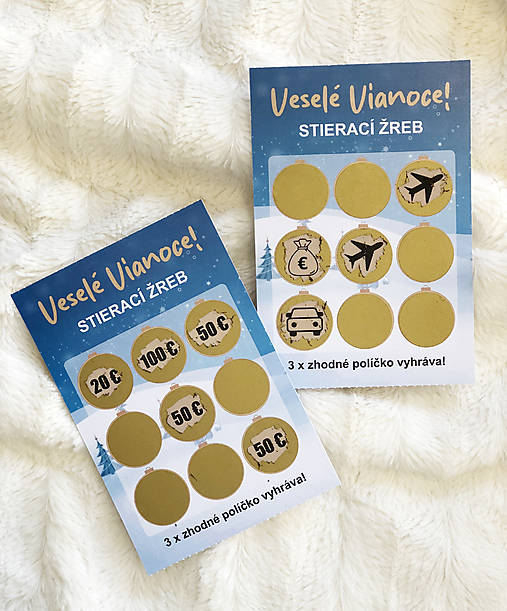 Papiernictvo - Vianočný stierací žreb - 17901614_