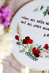 Darčeky pre svadobčanov - Výšivka k okrúhlym narodeninám s citátom ♡ - 17903731_