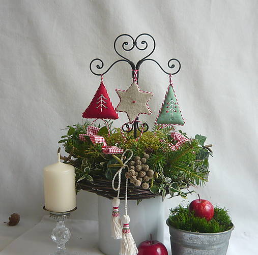 Dekorácie - Vianočný zápich  7. - 17903809_
