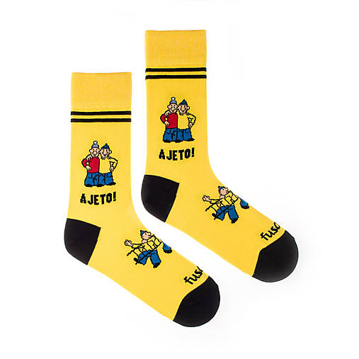 Ponožky Fusakle Pat a Mat s rebríkom (dospelé)