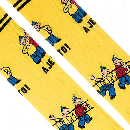 Ponožky Fusakle Pat a Mat s rebríkom (dospelé)